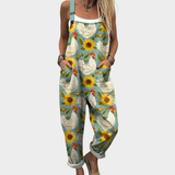 Faustine - Salopette imprimée à motif liberty floral