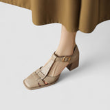 Scarlett - Talons blocs T-Strap orthopédiques