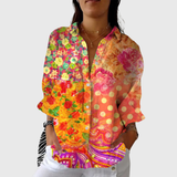 Seraphine - Blouse imprimée à motif floral vintage