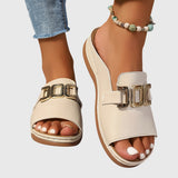 Kathryn - Sandales à boucle confortables avec détails dorés