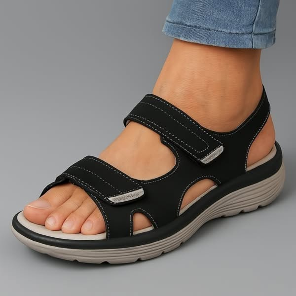 Zara - Sandales orthopédiques dans une ambiance estivale bleue