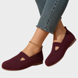 Fiona - Sandales ergonomiques avec une touche rouge