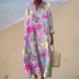 Philippine - Robe d’Été Imprimée Flatteuse