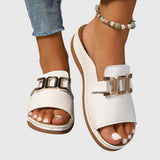 Kathryn - Sandales à boucle confortables avec détails dorés