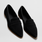 Helen - Sandales d'intérieur en cuir doux couleur kaki