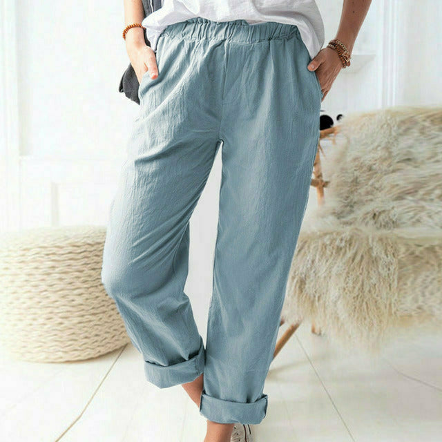 Neria - Pantalon à Structure Douce