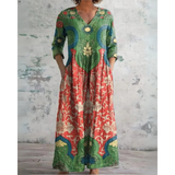 Eleanor - Robe Maxi Florale Vintage