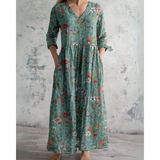 Eleanor - Robe Maxi Florale Vintage