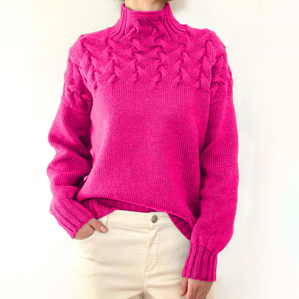 Elena | Pull Col Roulé Chaud