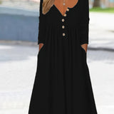 Zara - Robe Midi À Boutons Sur LE Devant