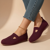 Fiona - Sandales ergonomiques avec une touche rouge