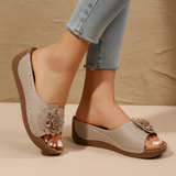 Medellin - Sandales ergonomiques en teinte beige