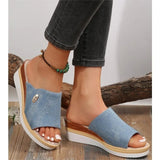 Talia - Sandales ergonomiques en teinte bleue