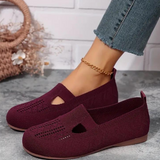 Fiona - Sandales ergonomiques avec une touche rouge