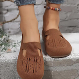 Fiona - Sandales ergonomiques avec une touche rouge