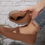 Fiona - Sandales ergonomiques avec une touche rouge